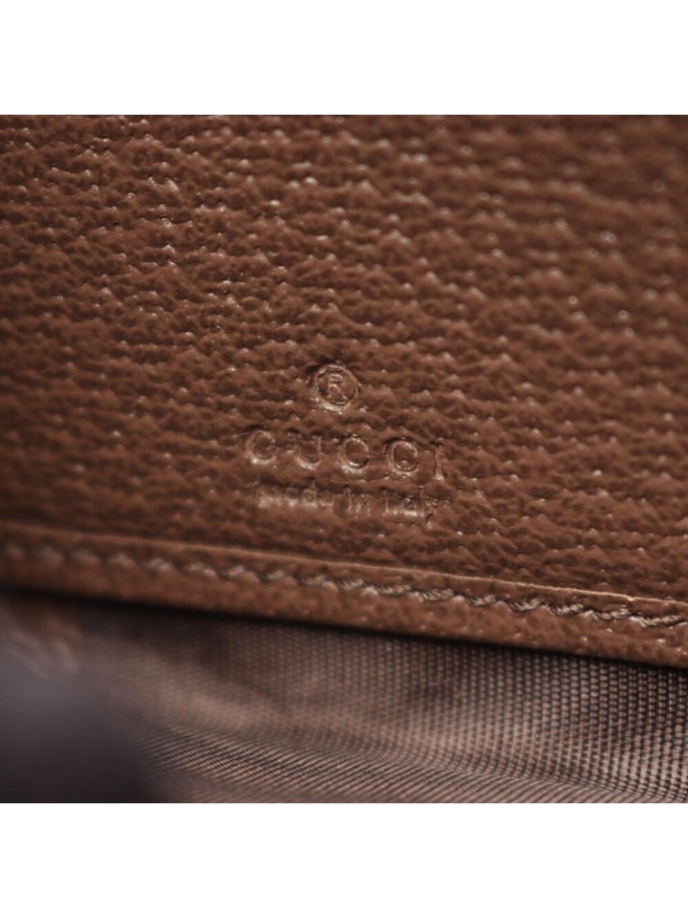 Gucci Round Wallet Jumbo GG Continental Beige Brown Canvas Leather - Picture 4 of 5